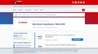 
                            13. Canon Gutscheine: 300€ Rabatt - Februar 2019 - Focus