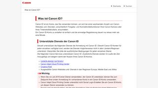 
                            8. Canon : Inkjet-Handbücher : Was ist Canon ID?