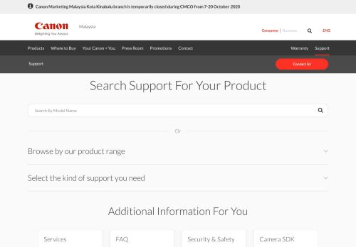 
                            6. Canon Malaysia - Support & Downloads