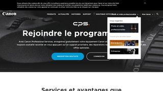 
                            2. Canon Professional Services (CPS) - Canon Belgique