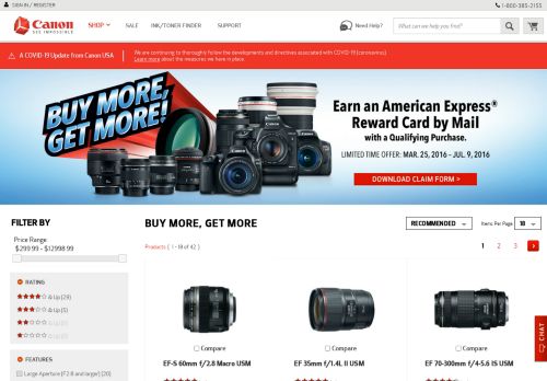 
                            13. Canon Select EF Lens Mail in Rebate | Canon Online Store