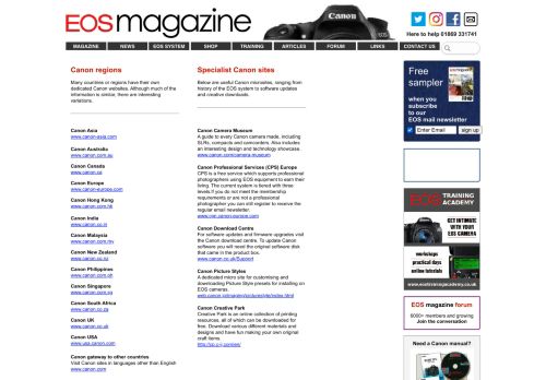 
                            13. Canon sites - EOS Magazine