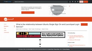 
                            8. canonical - What is the relationship between Ubuntu Single Sign On ...
