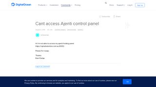 
                            7. Cant access Ajenti control panel | DigitalOcean