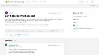 
                            8. Can't access email abroad - Microsoft Community
