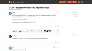
                            12. Can't access LastPass account preferences - Help Me - Brave ...