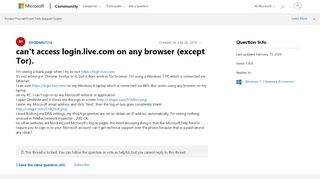 
                            1. can't access login.live.com on any browser (except Tor ...