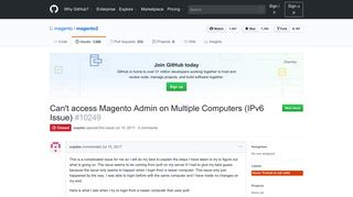 
                            1. Can't access Magento Admin on Multiple Computers (IPv6 Issue ...