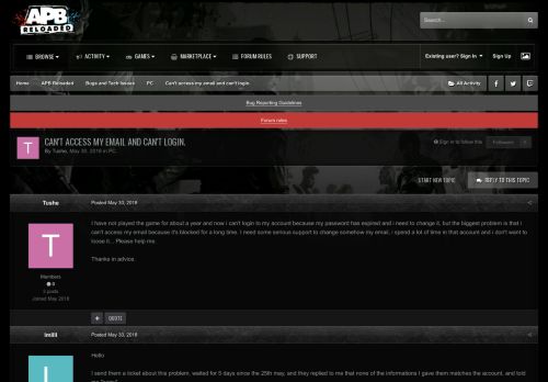 
                            7. Can't access my email and can't login. - PC - GamersFirst Forums