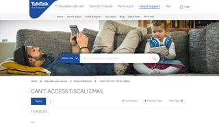 
                            1. CAN'T ACCESS TISCALI EMAIL - TalkTalk Community