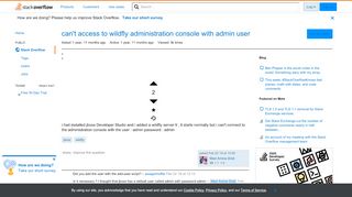 
                            4. can't access to wildfly administration console with admin user ...