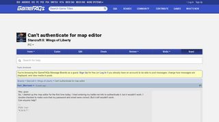 
                            11. Can't authenticate for map editor - Starcraft II: Wings of Liberty ...