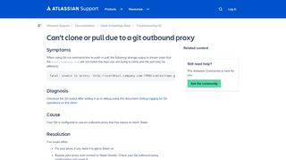 
                            12. Can't clone or pull due to a git outbound proxy - Atlassian ...