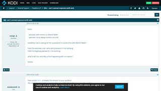 
                            8. can't connect anymore with smb - Kodi Community Forum