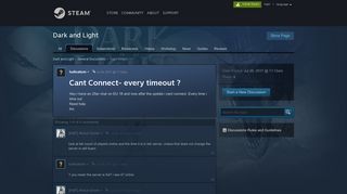 
                            3. Cant Connect- every timeout ? :: Dark and Light General Discussions