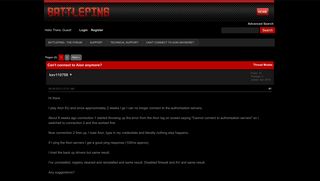 
                            10. Can't connect to Aion anymore? - Battleping