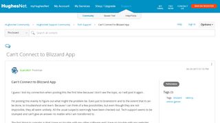 
                            11. Can't Connect to Blizzard App - HughesNet Community - 79187