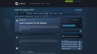 
                            7. Can't connect to EA Nation :: Need for Speed: SHIFT General ...