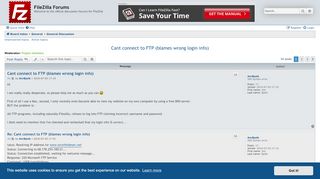 
                            8. Cant connect to FTP (blames wrong login info) - Page 2 - FileZilla ...