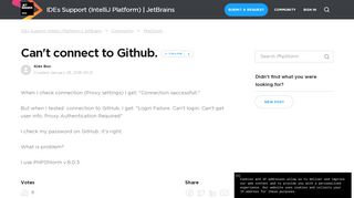 
                            3. Can't connect to Github. – IDEs Support (IntelliJ Platform) | JetBrains