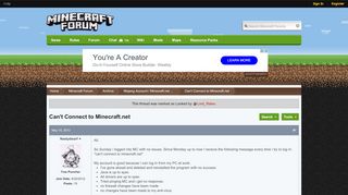 
                            9. Can't Connect to Minecraft.net - Mojang Account / Minecraft.net ...