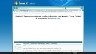 
                            9. Can't connect to Samba running on Raspbian from Windows 7 Home ...