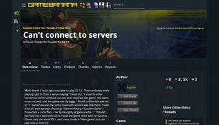 
                            4. Can't connect to servers | Counter-Strike 1.6 Forum Threads ...