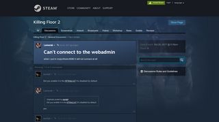 
                            7. Can't connect to the webadmin :: Killing Floor 2 General Discussions