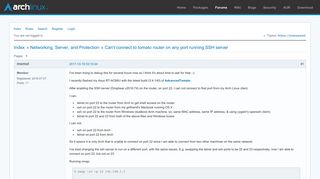 
                            9. Can't connect to tomato router on any port running SSH server ...