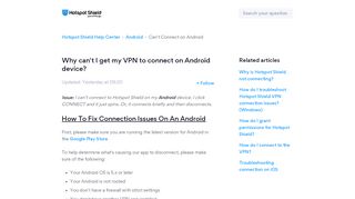 
                            12. Can't Connect VPN On Android – Hotspot Shield Help Center