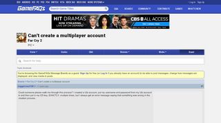 
                            10. Can't create a multiplayer account - Far Cry 2 Message Board for PC ...