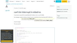 
                            7. can't do Interrupt in mbed os - Question | Mbed