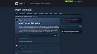 
                            3. can't enter the game :: Dragon Nest Europe ... - Steam Community