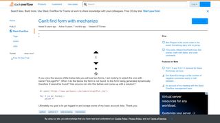 
                            7. Can't find form with mechanize - Stack Overflow
