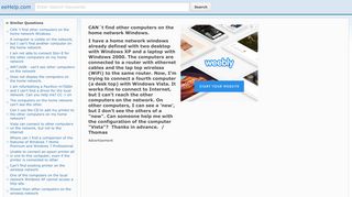 
                            12. CAN´t find other computers on the home network Windows. - eehelp.com