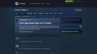 
                            1. Can't get Daily sign in or Crates :: Evolve Stage 2 General Discussions