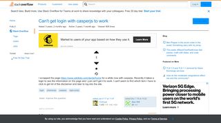 
                            8. Can't get login with casperjs to work - Stack Overflow