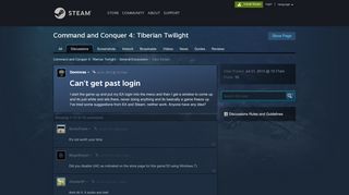 
                            8. Can't get past login :: Command and Conquer 4: Tiberian Twilight ...