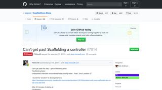 
                            5. Can't get past Scaffolding a controller · Issue #7014 · aspnet/Docs ...