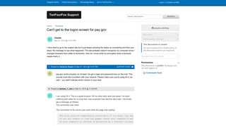 
                            11. Can't get to the logon screen for pay.gov / Problems / Discussion ...