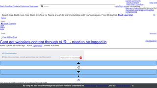 
                            11. Cant get websites content through cURL - need to be logged in ...