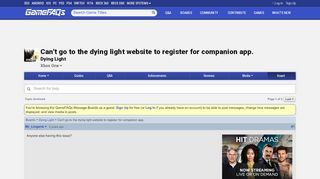 
                            13. Can't go to the dying light website to register for companion app ...