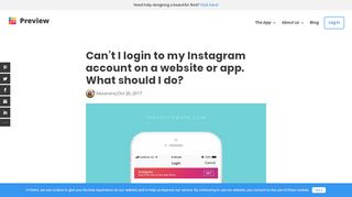 
                            12. Can't I login to my Instagram account on a website or app. What to do?