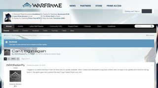 
                            8. Can't log in again - Nintendo Switch Bugs - Warframe Forums