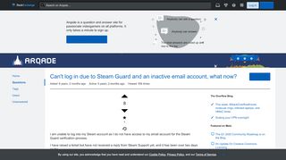
                            8. Can't log in due to Steam Guard and an inactive email account ...
