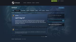 
                            3. can't log in? :: Elsword General Discussions - Steam Community