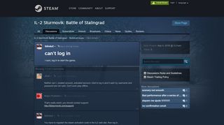 
                            2. can't log in :: IL-2 Sturmovik: Battle of Stalingrad Technical ...