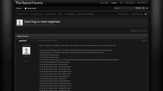 
                            3. Can't log in mod organizer - Skyrim Mod Troubleshooting - The ...