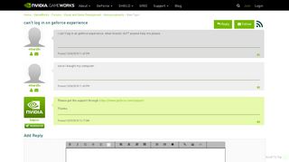 
                            9. can't log in on geforce experience - NVIDIA Developer Forums
