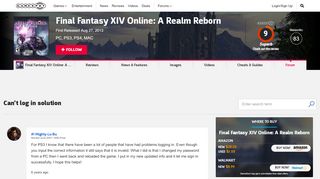 
                            11. Can't log in solution - Final Fantasy XIV Online: A Realm Reborn ...
